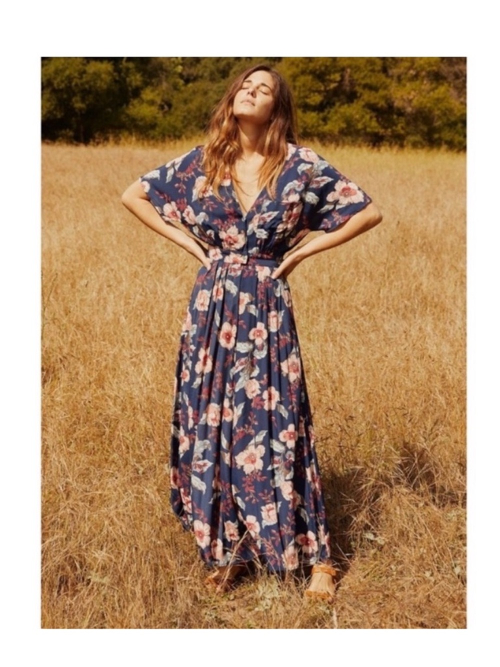 NWT Christy Dawn The Lottie Dress Floral Midnight Anemone Size Small Maxi